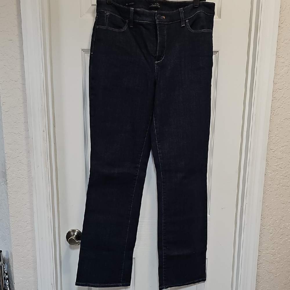 Talbots Black Straight Leg Jeans Classic Fit